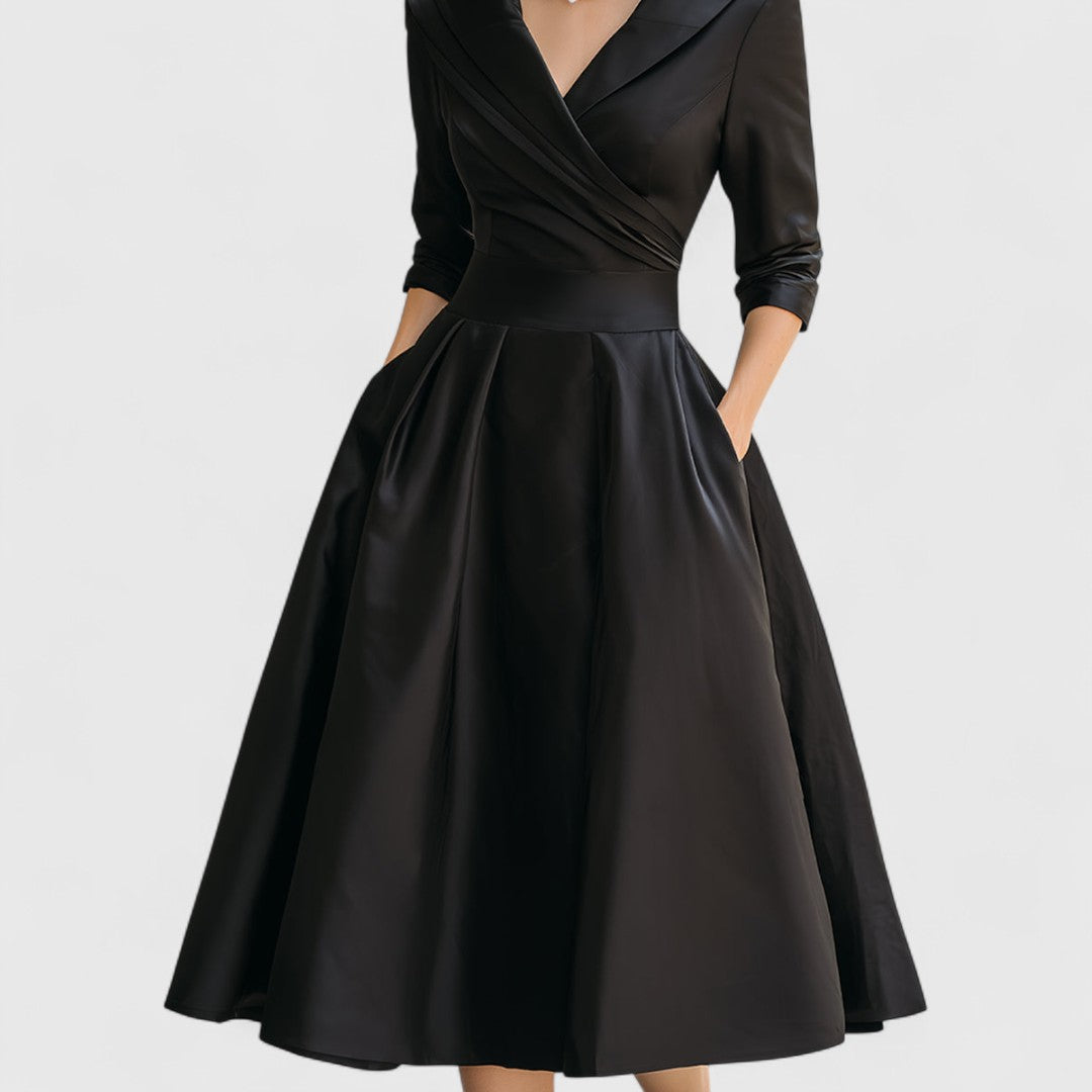 Tessa | Wrap Front Occasion Midi Dress