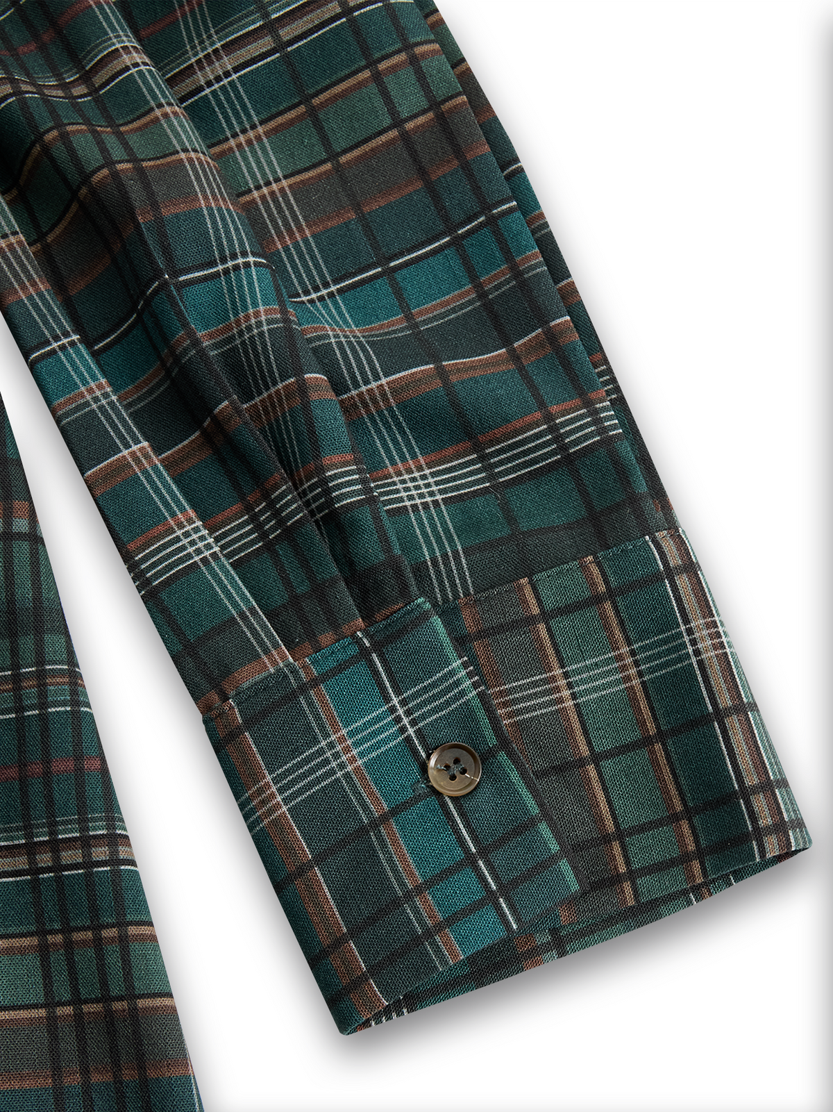 Beatrice | Plaid Lapel Button Front Maxi Shirt Dress
