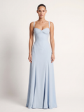 Eden corset bodice sweetheart mermaid maxi dress — front view