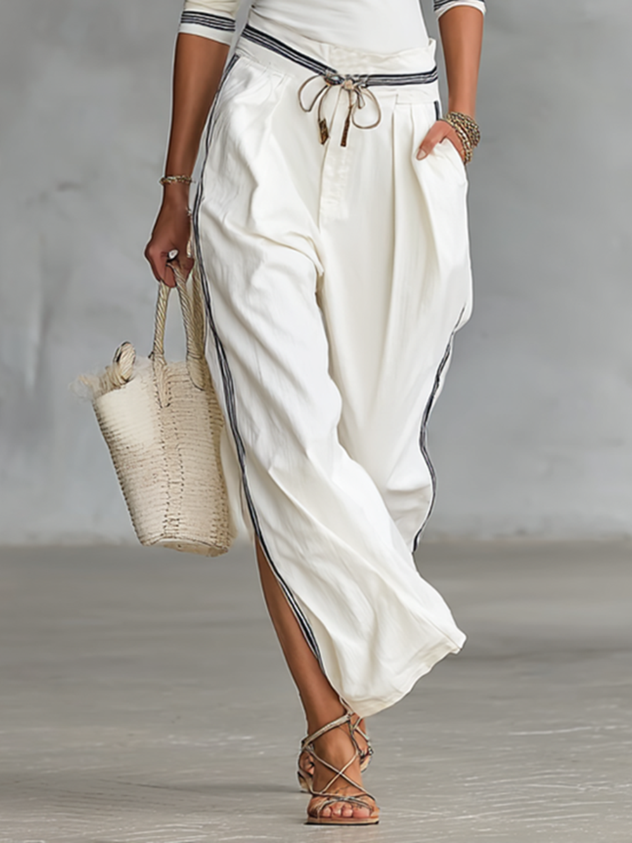 Ivy | Long Sleeve Top and Wide Leg Pants Two Piece Set