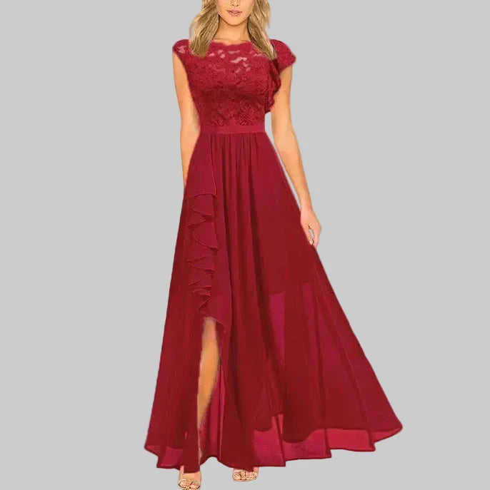 Violet | Ruffle Detail Wedding Guest Maxi Dress