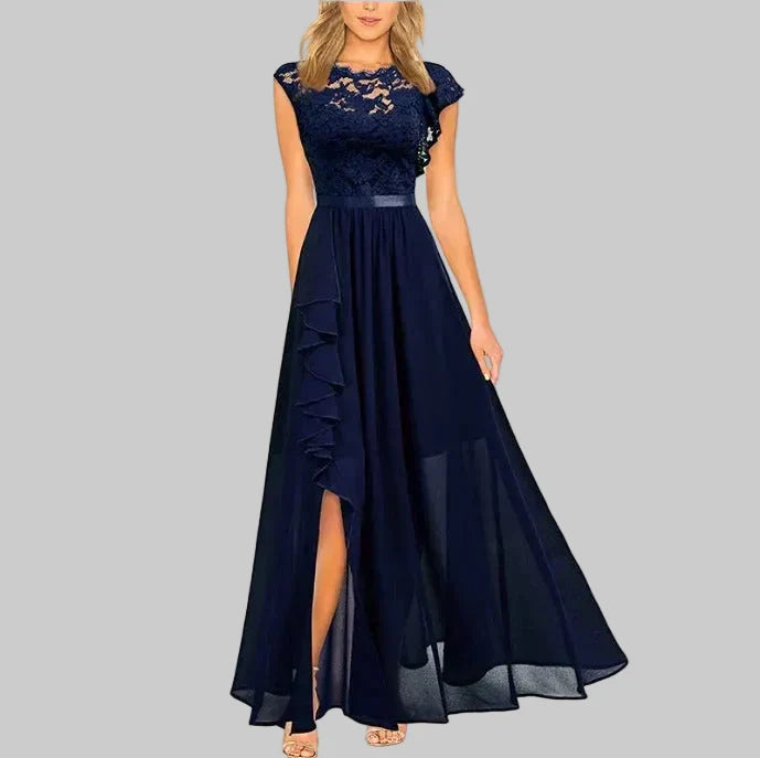 Violet | Ruffle Detail Wedding Guest Maxi Dress