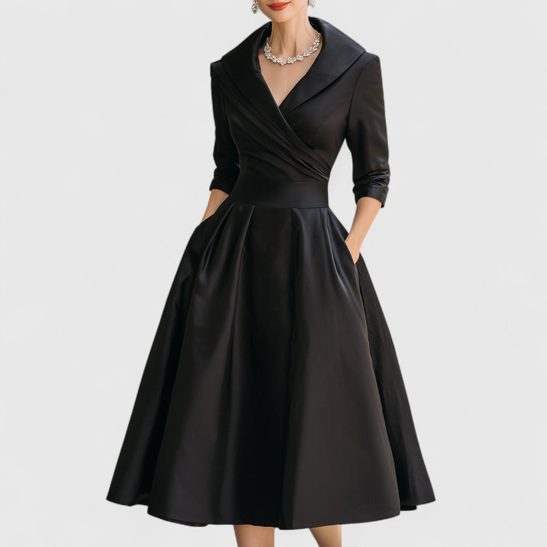 Tessa | Wrap Front Occasion Midi Dress