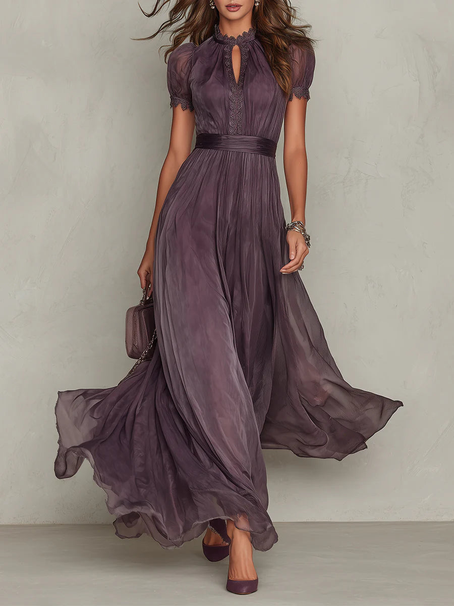 Jessica | Lace Detail Wedding Guest Maxi Dress