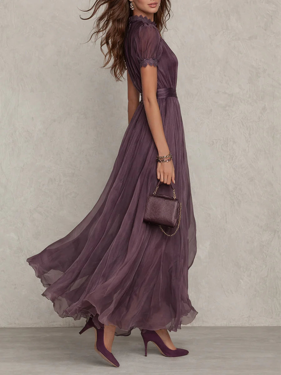 Jessica | Lace Detail Wedding Guest Maxi Dress