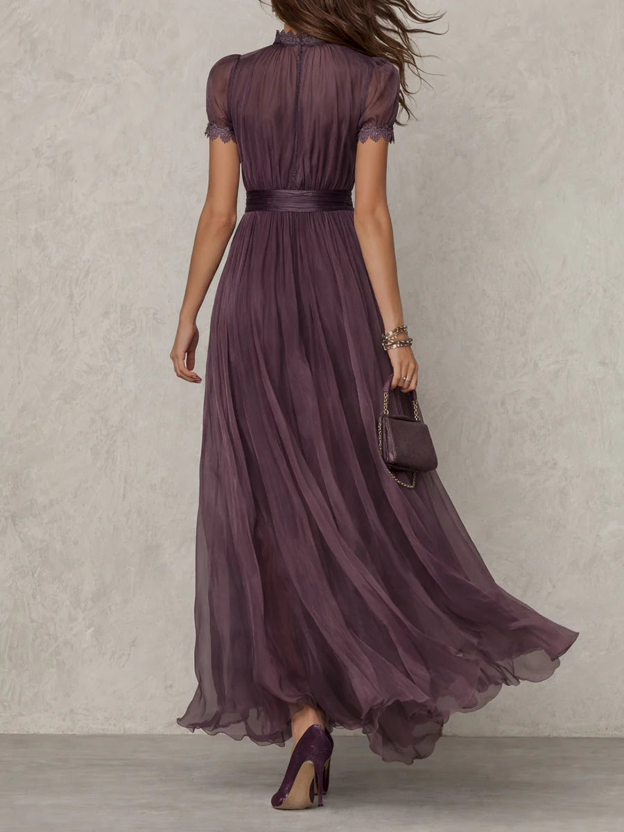 Jessica | Lace Detail Wedding Guest Maxi Dress