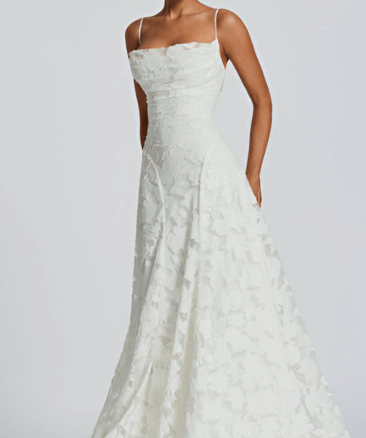 Evelyn | Floral Spaghetti Strap Wedding Guest Maxi Dress