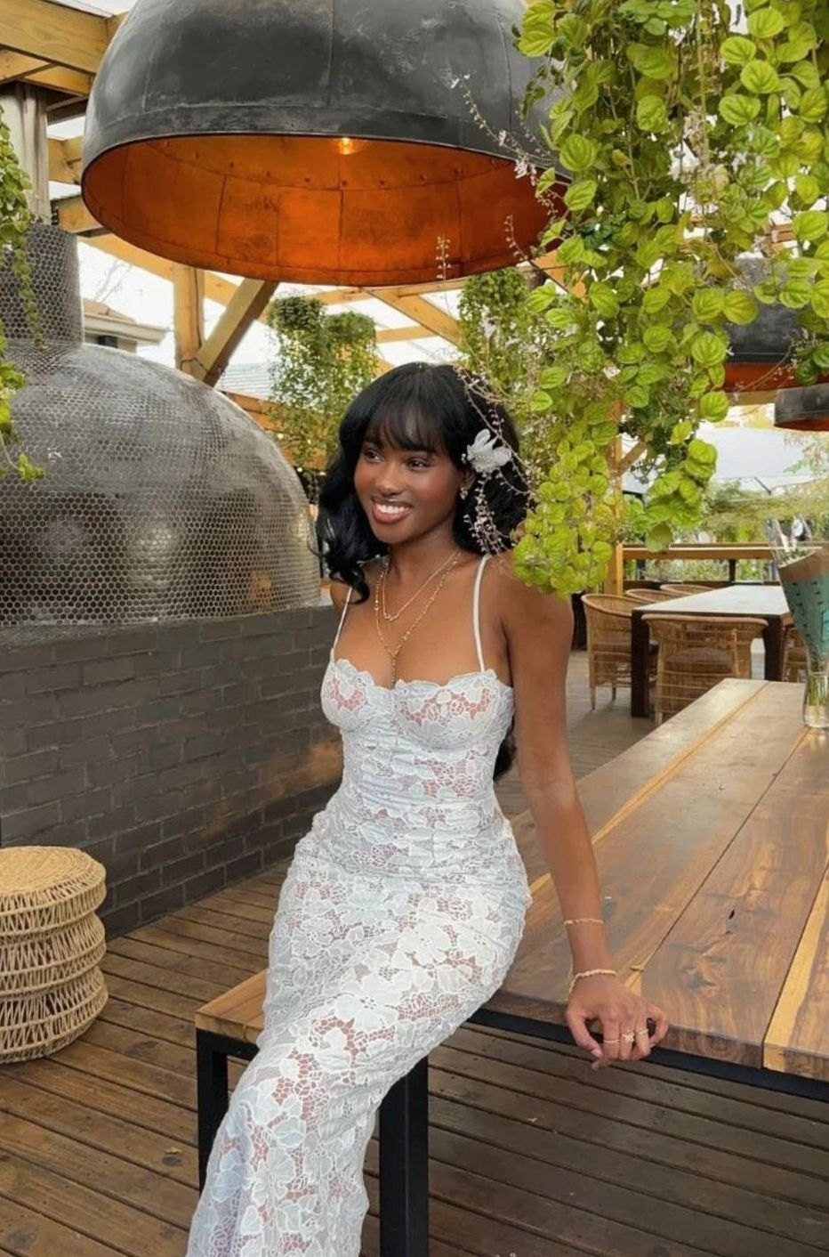 Lavinia | Lace Bodycon Sweetheart Wedding Guest Maxi Dress