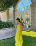 Honor | Pleated Strapless Halter Neck Maxi Dress
